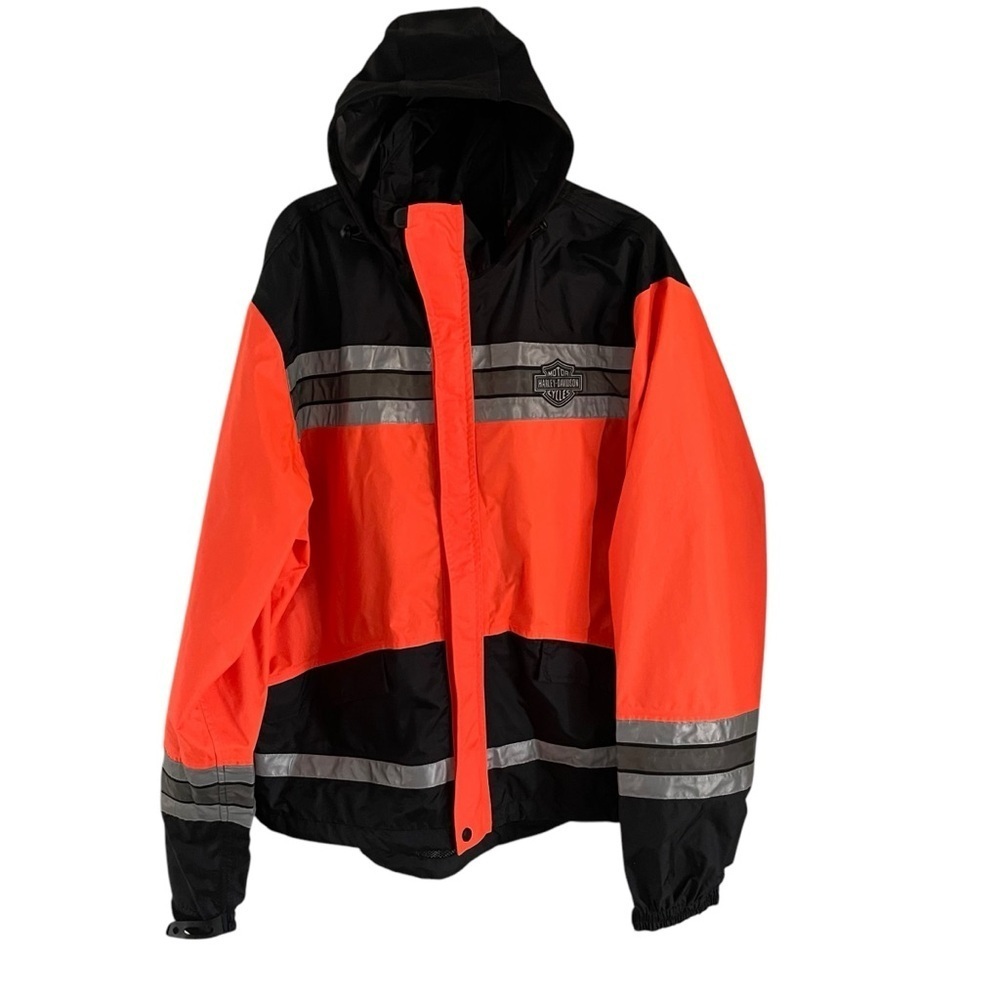 Harley-Davidson Hi Vis Rain Reflectorizant Suit Man Size L - Picture 4 of 12